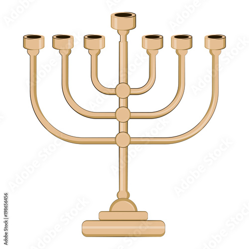 Jewish candlestick icon