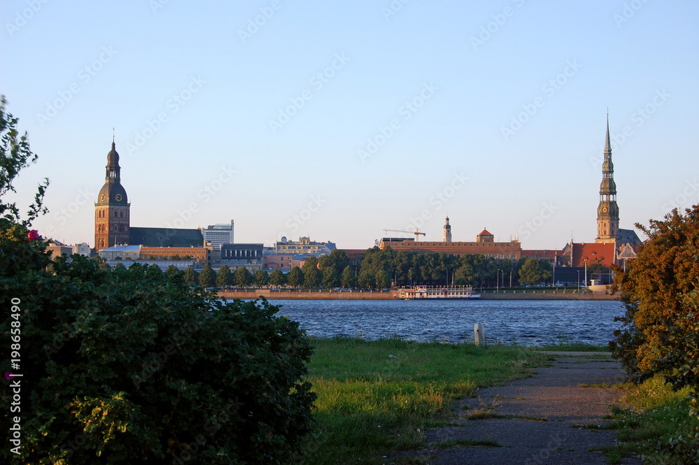 Panoramic view of Riga city, the capital of Latvia Panoramic view of Riga city, the capital of Latvia