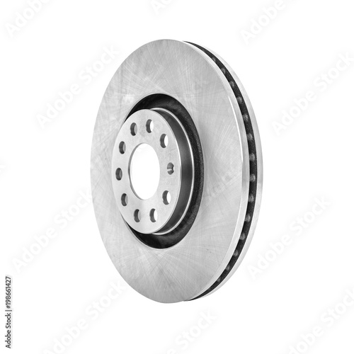 The brake disc isolated on a white background.