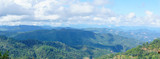 panorama landscape of jungle and mountain near the border of thailand and burma.