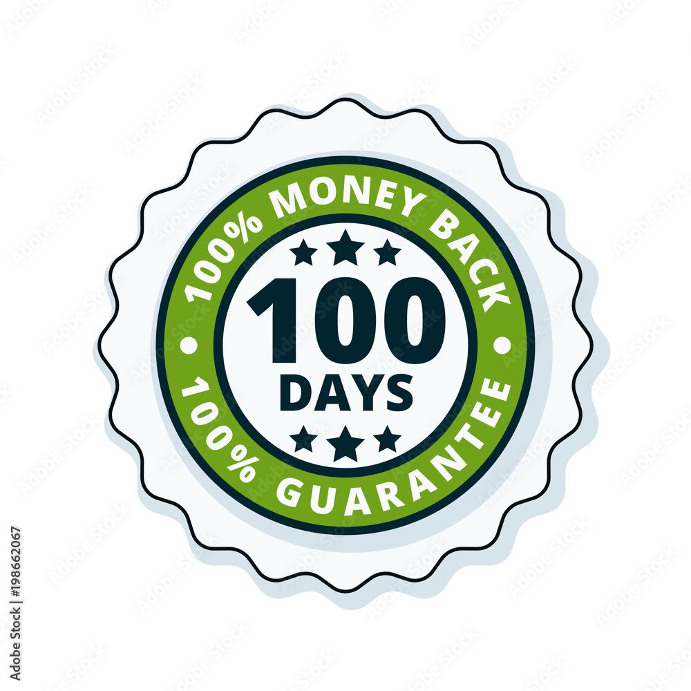 100 Days Money Back illustration 100 Days Money Back illustration