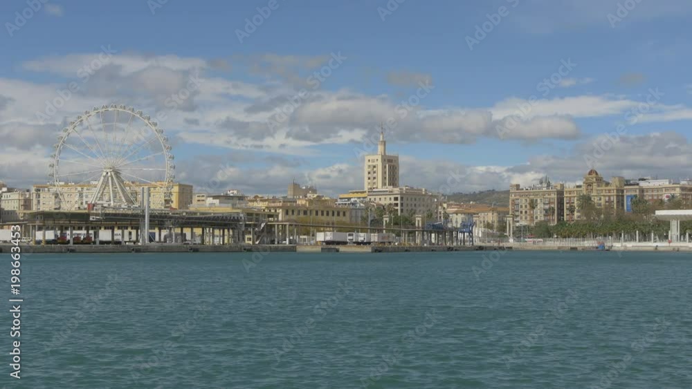 The city of Malaga seen from the Alboran Sea The city of Malaga seen from the Alboran Sea