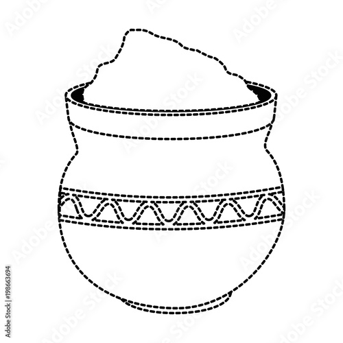cauldron with powder holy celebration