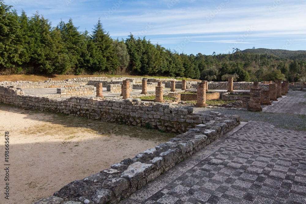 Roman ruins in Conímbriga, Portugal
