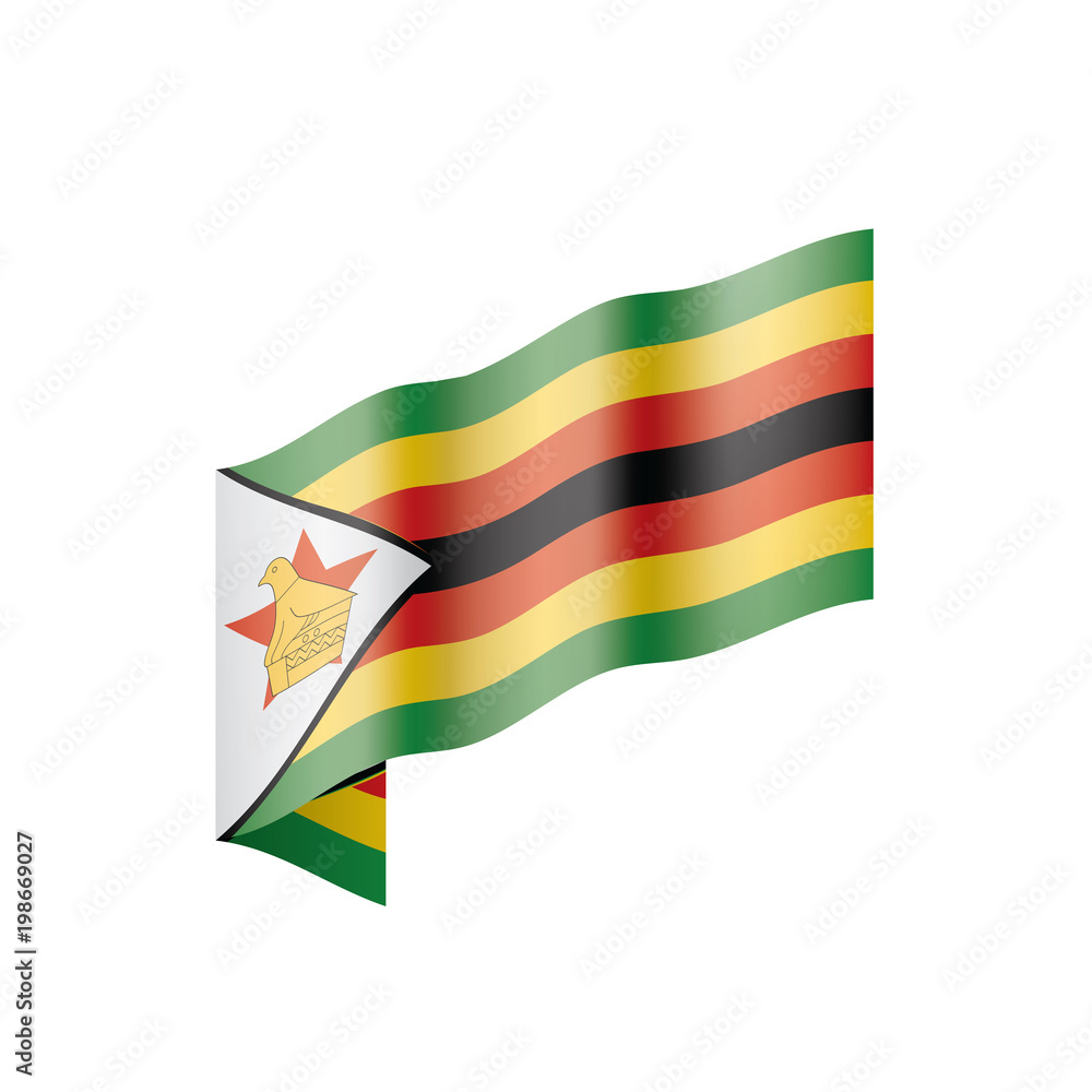 Zimbabwe flag, vector illustration Zimbabwe flag, vector illustration
