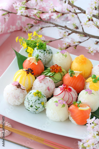 手まり寿司 お花見
