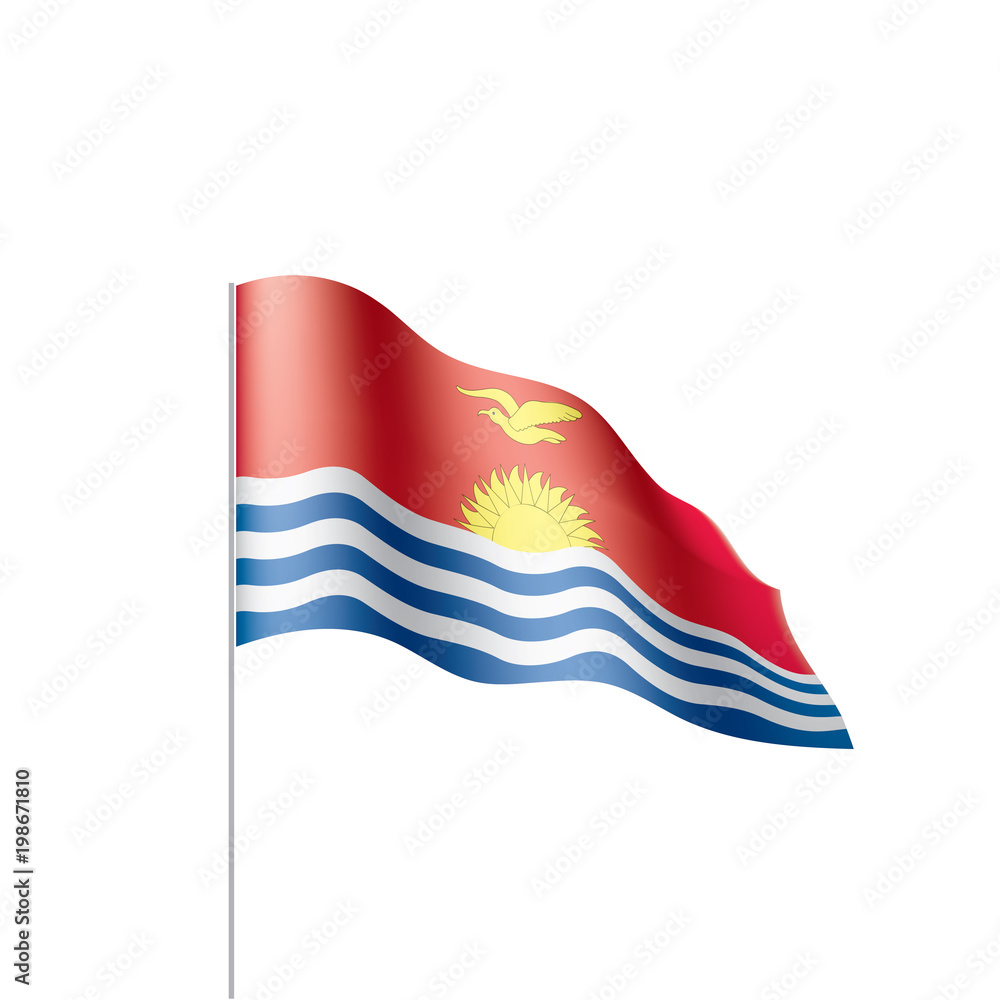 Kiribati flag, vector illustration