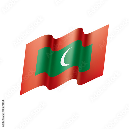 Free Download Maldives flag, vector illustration - GFXLoad
