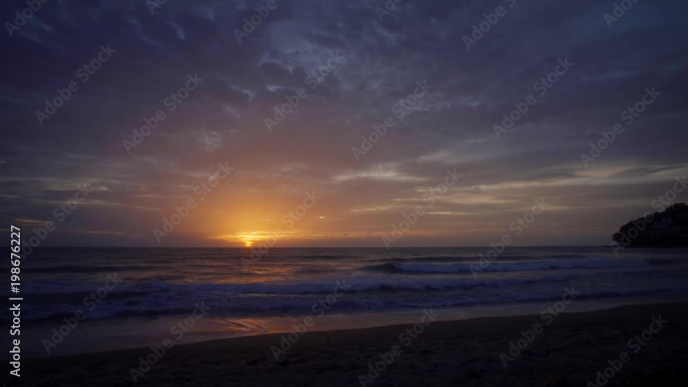 Romantic Sunset over Tropical Sea, with Sound Romantic Sunset over Tropical Sea, with Sound