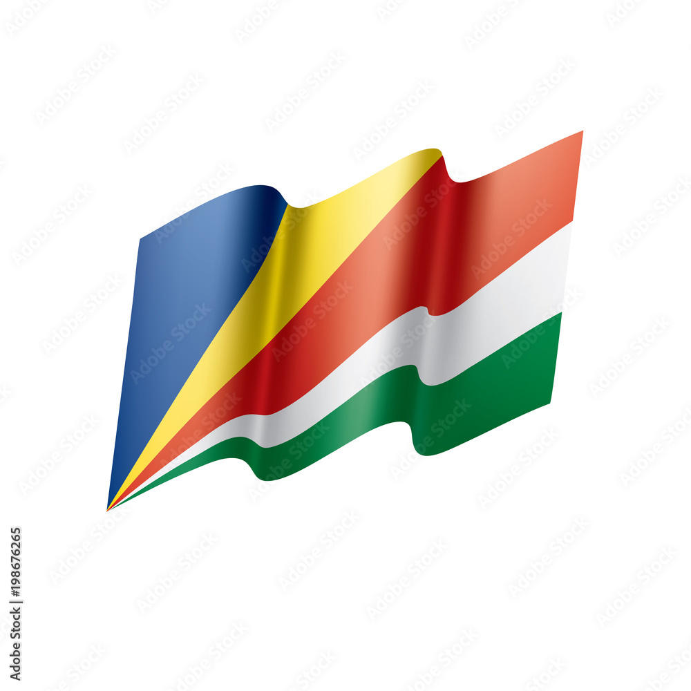Seychelles flag, vector illustration Seychelles flag, vector illustration