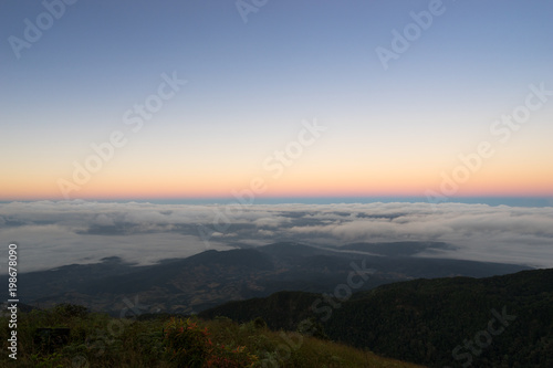 landscape view of kew mae pan hill viewpoint in morning © bank215