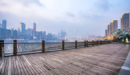 Beautiful urban architectural landscape skyline in chongqing