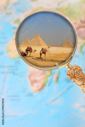 The pyramids of Egypt, Africa