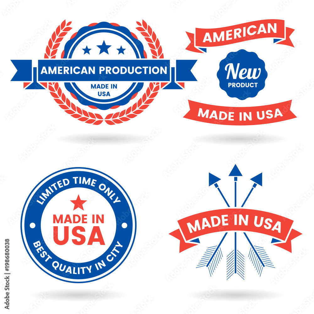 America Vector label for banner America Vector label for banner