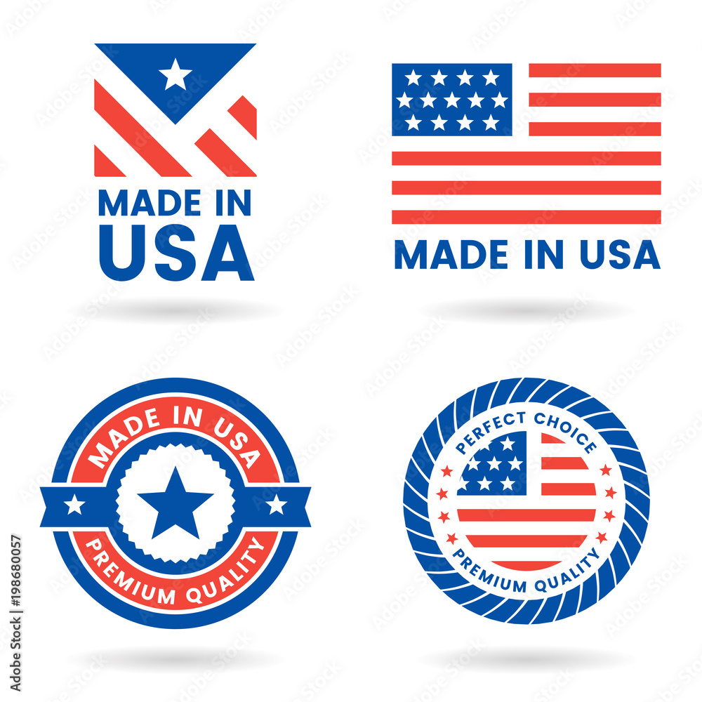 America Vector label for banner America Vector label for banner