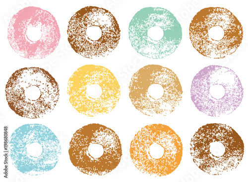 ドーナツ　スタンプ　はんこ