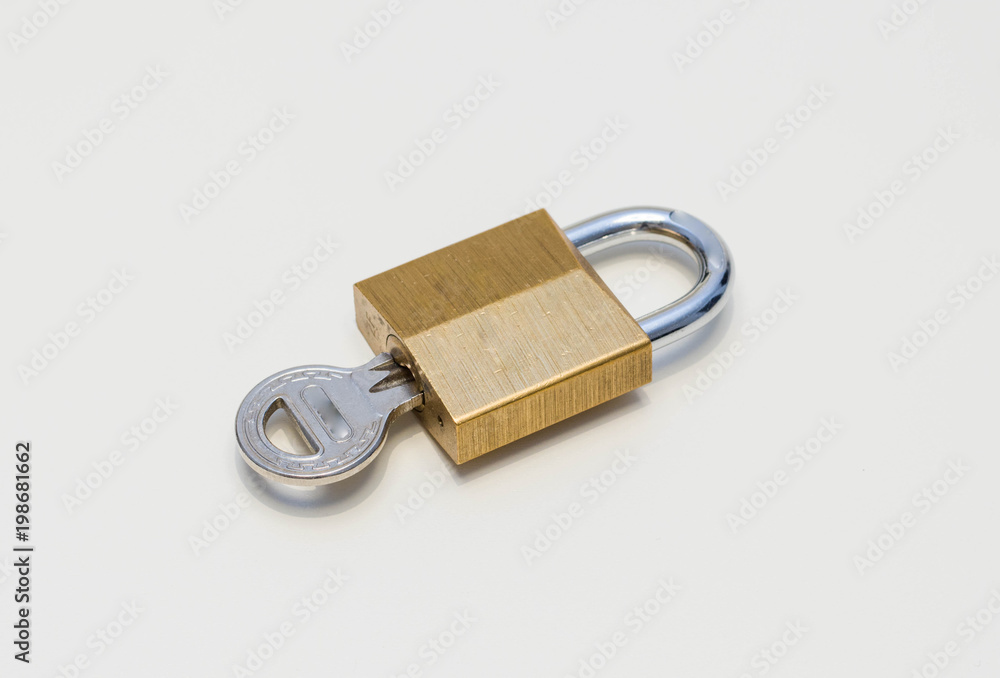 Lock with key padlock