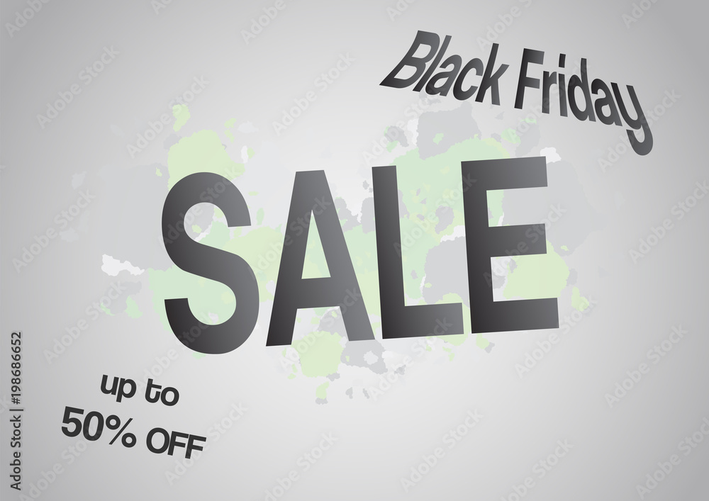Banner template for Black Friday with text space on grey and white background. Banner template for Black Friday with text space on grey and white background.