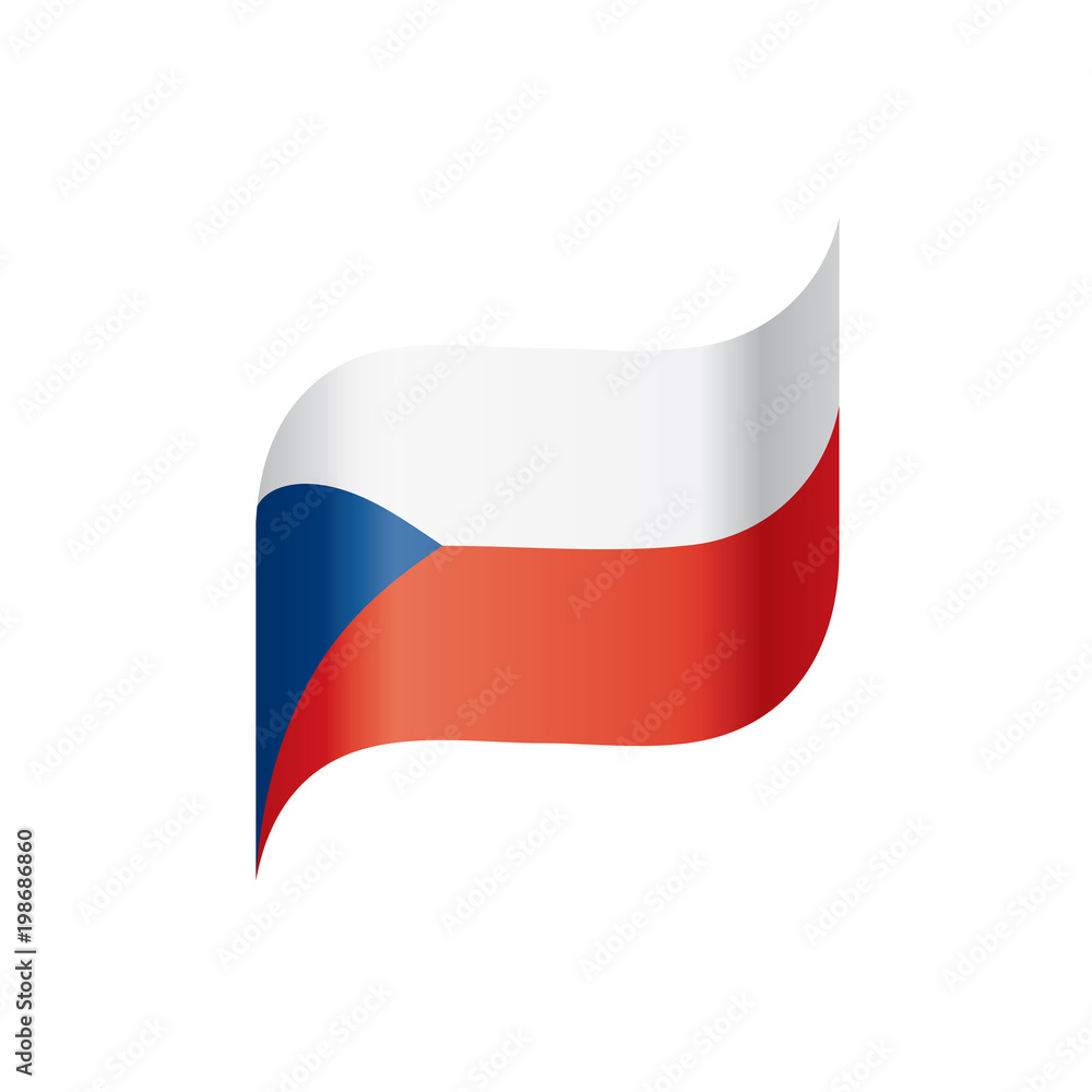 Czechia flag, vector illustration Czechia flag, vector illustration