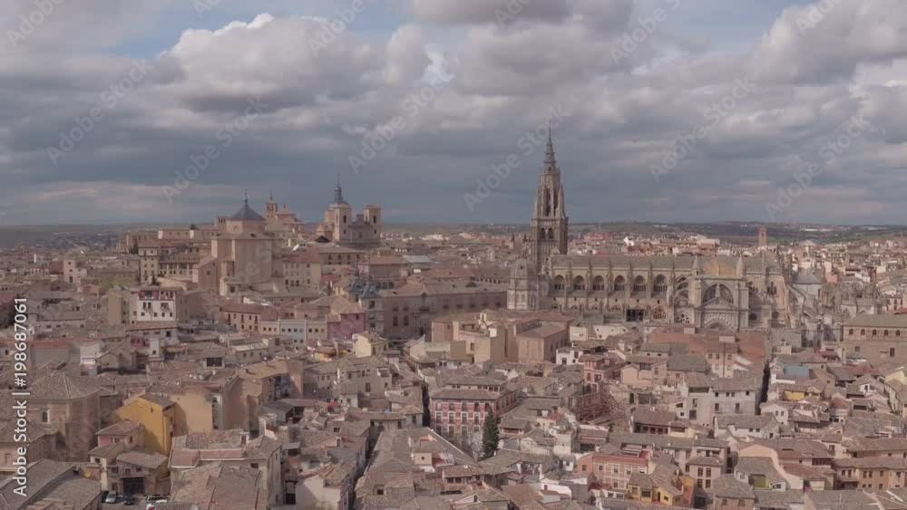 Aerial of Toledo with the Cathedral Aerial of Toledo with the Cathedral