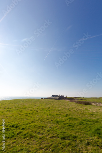 Isle of Wight, England, green land at Watershoot Bay photo