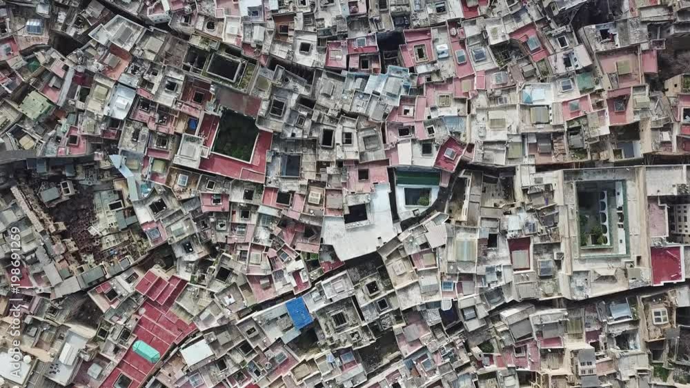 Aerial view of the old Medina in Fes, Morocco (Fes El Bali Medina), 4k
Aerial view of the old Medina in Fes, Morocco (Fes El Bali Medina), 4k