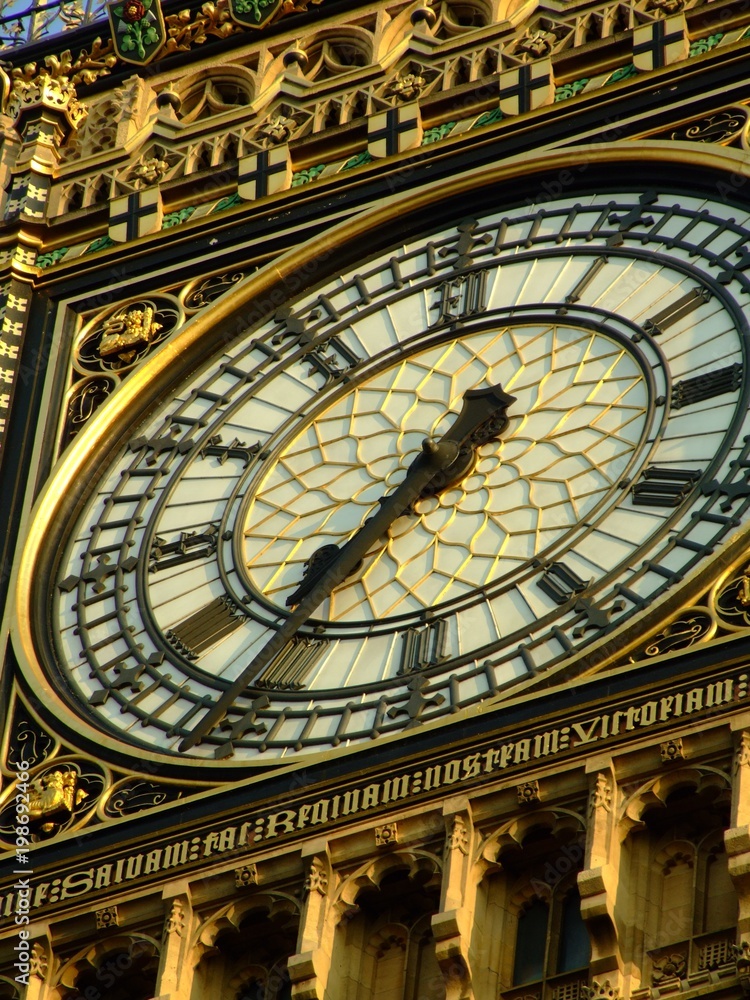 Big Ben london detail of the clock