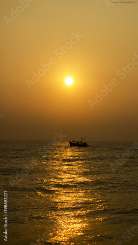 Sunrise at sea