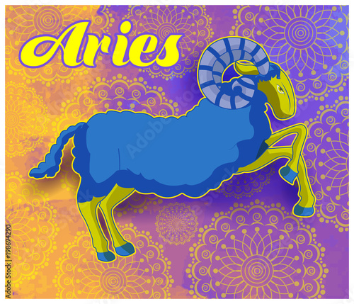 illustration of astrology horoscope arise