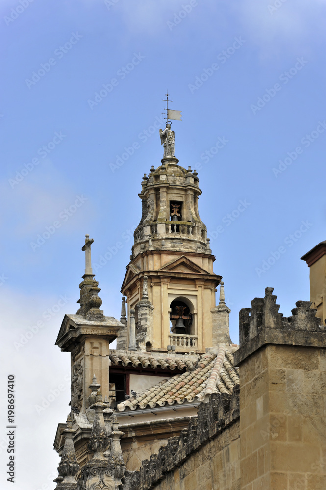 Ehemaliges Minaret, Mezquita, ehemalige Moschee, heute Kathedrale, Cordoba, Andalusien, Spanien, Europa
