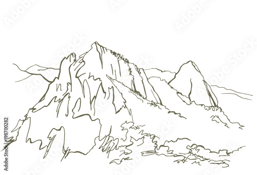 Bukhansan National Park. Mountains of South Korea. Landscape in South Korea.Park in Seoul.Mountains in Seoul.
