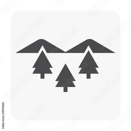 camping icon black