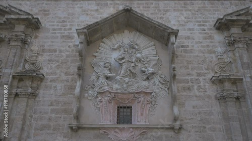 Wallpaper Mural Virgin Mary and Baby Jesus sculpture on a wall Torontodigital.ca