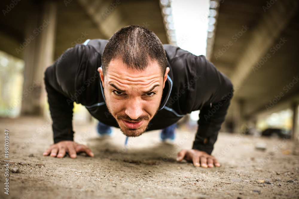 Obraz premium Healthy exercise.