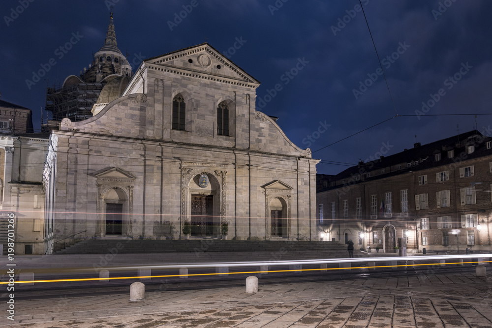 Cathedral Of Turin At Night