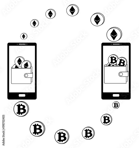 exchange between ethereum and bitcoin in the phone
