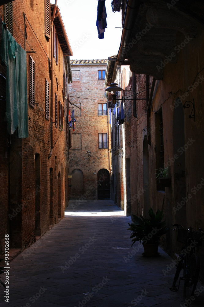 Medieval streets of the Italian city