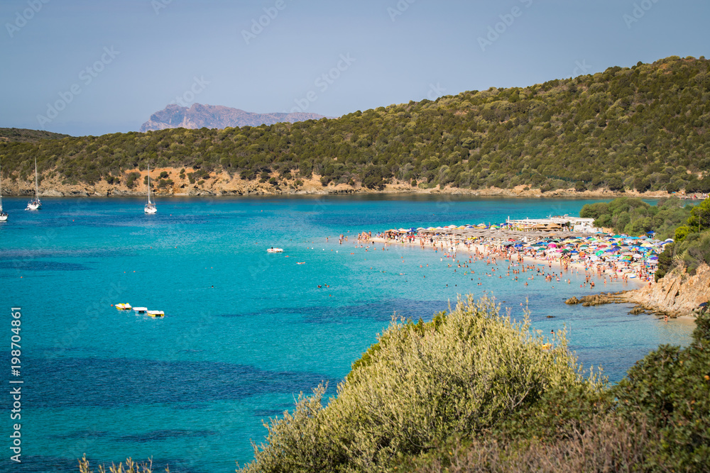 Tuerredda, one of the most beautiful beaches in Sardinia.