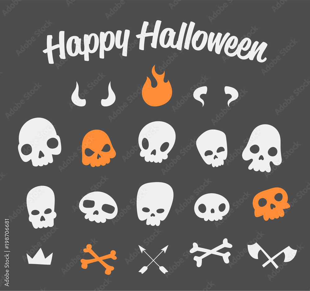 Funny Skulls Set Funny Skulls Set