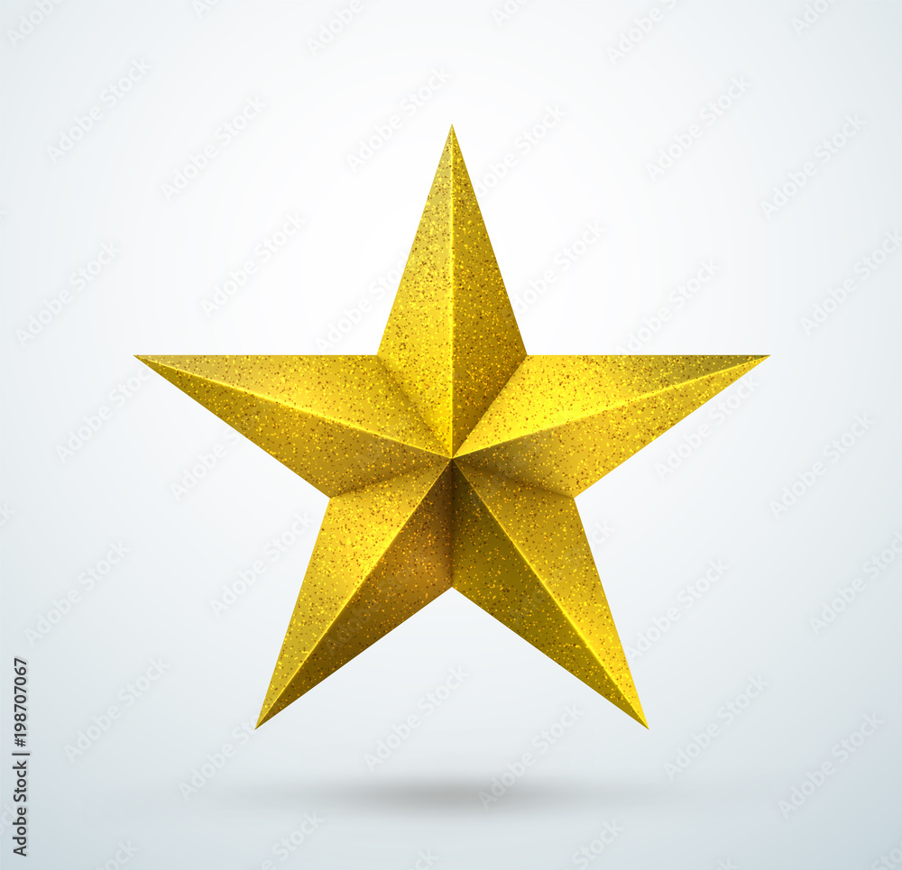 Fototapeta premium Glittering Gold Star