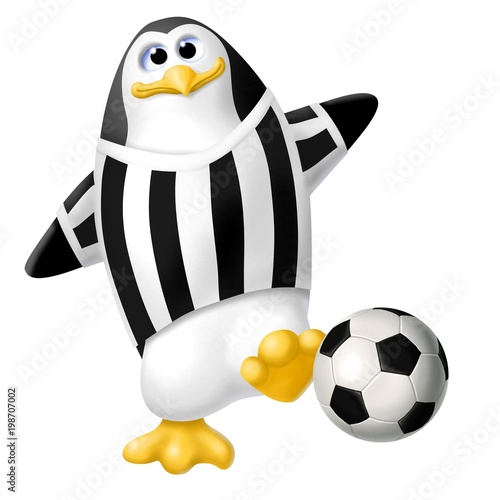 pinguino calciatore juve photo