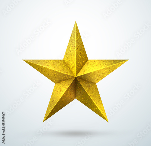 Glittering Gold Star