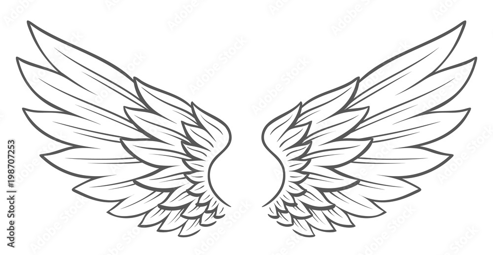 Tattoo Style Wings