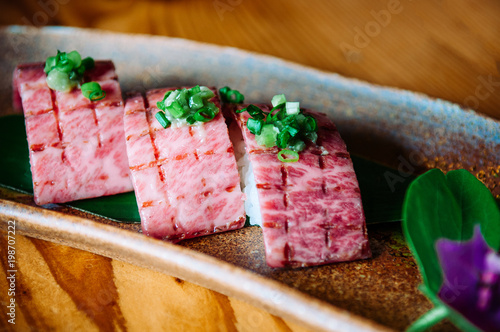 Ishigaki beef wagyu A5 premium grade Sushi