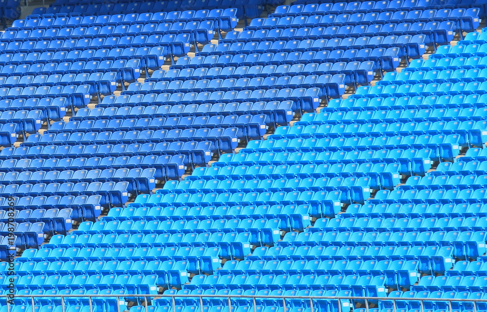 Obraz premium Blue seats sports stadium