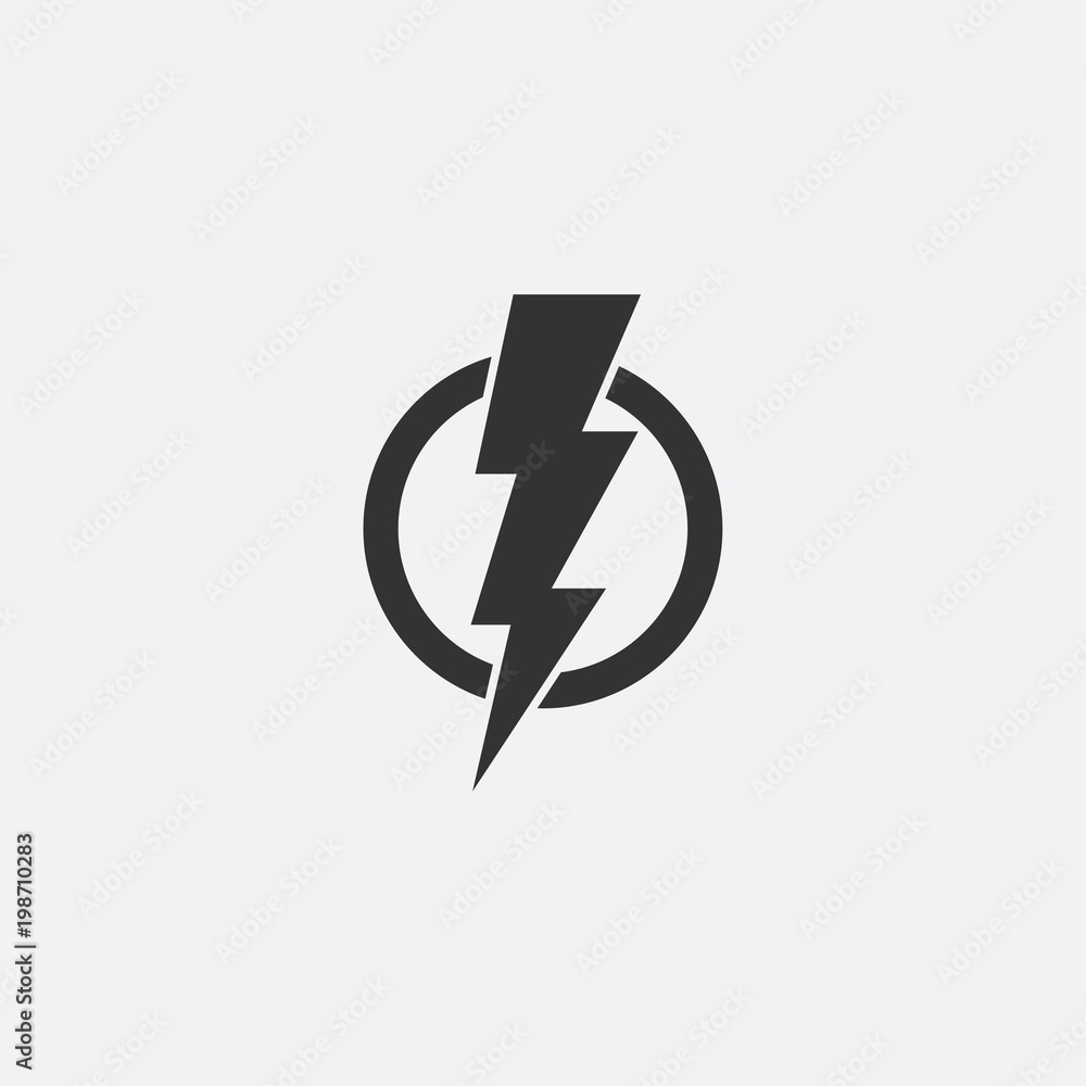 Lightning, electric power vector design element. Energy and thunder electricity symbol concept. Light bolt sign. Flash vector emblem template. Power fast speed logotype, logo Lightning, electric power vector design element. Energy and thunder electricity symbol concept. Light bolt sign. Flash vector emblem template. Power fast speed logotype, logo