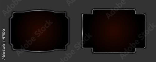 Rectangular frame, set