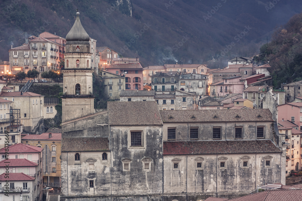 Glimpse of the city of Campagna in the province of Salerno
