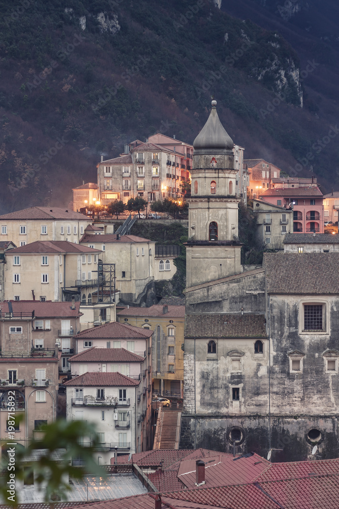 Glimpse of the city of Campagna in the province of Salerno
