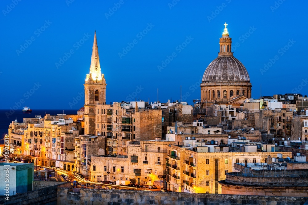 Panorama of Valletta, Malta